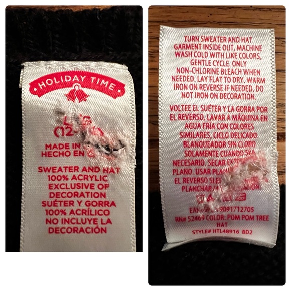 Holiday Time, Women’s Large, Christmas Pullover Sweater, Colorful Xmas Tree - Picture 10 of 12